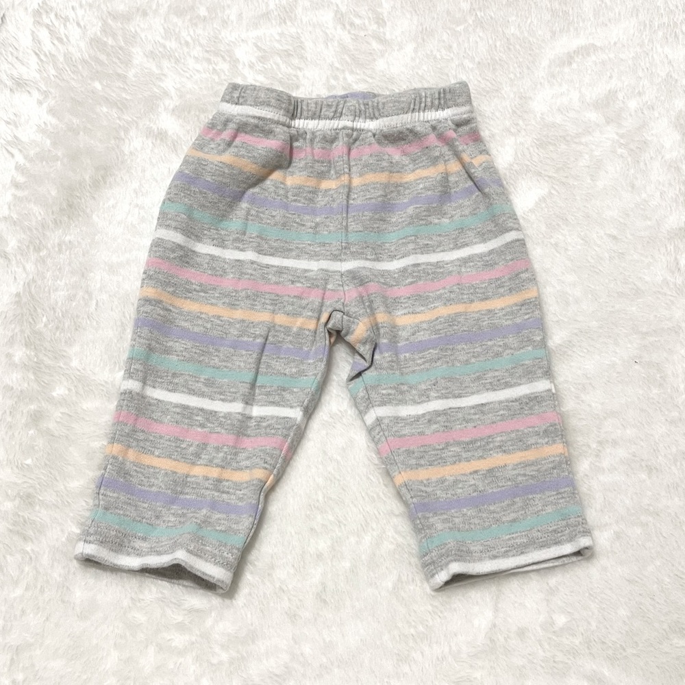 🎀 3-6 months baby girl pants stripes 🎀 baby girl clothes gray